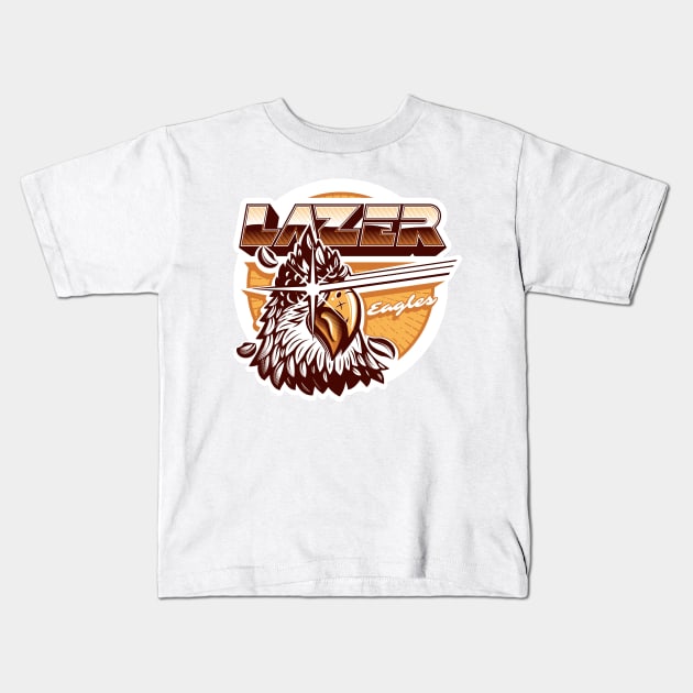 Team Lazer Eagles Kids T-Shirt by Mattgyver